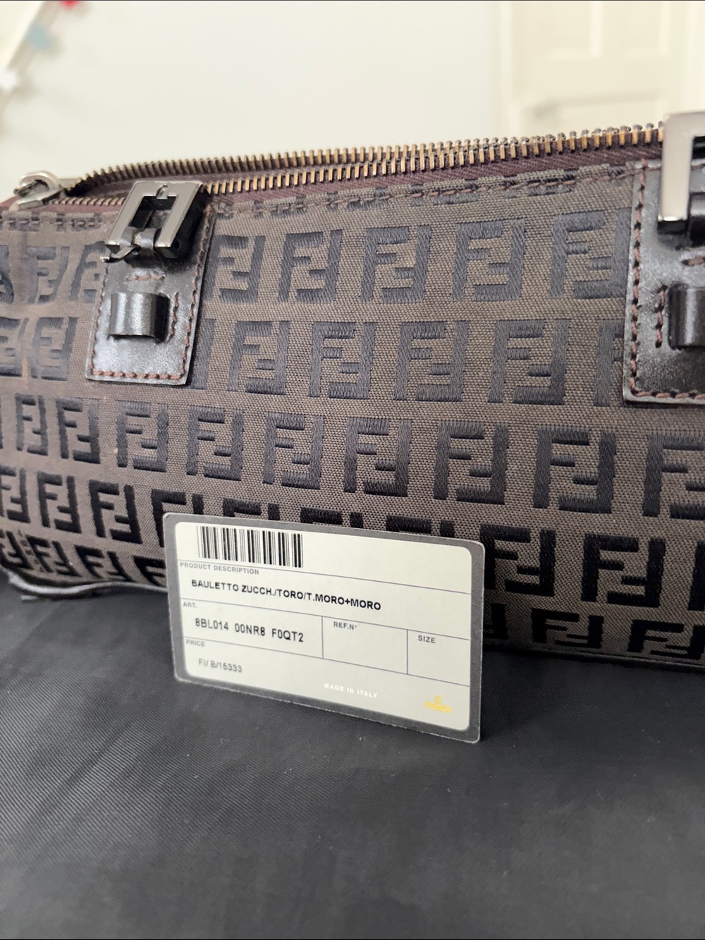 Fendi Vintage Zucca FF Baguette Pouch – Authentic w/ Dust Bag & Card (AS-IS) - Picture 12 of 16